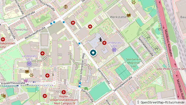 Karte: Garnisonstraße 5, 4020 Linz